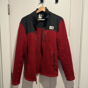 The North Face Black Red Fleece Jacket Small S